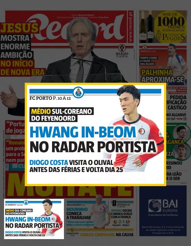 황인범, ‘월드컵 1골 1도움’→포르투 명문 FC포르투의 레이더망!